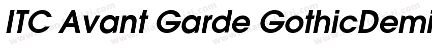 ITC Avant Garde GothicDemi BT字体转换